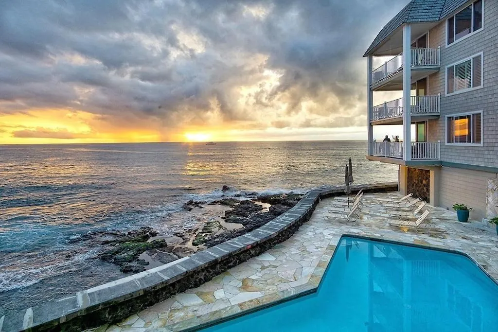度假居 True And Absolute Oceanfront Condo Breathtaking Views From The Lanai - Hale Kona Kai 402 By Casago Kona 凯路亚-科纳